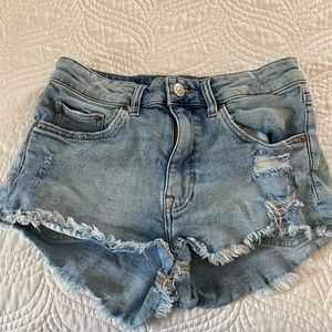 H&M Distressed Denim Shorts